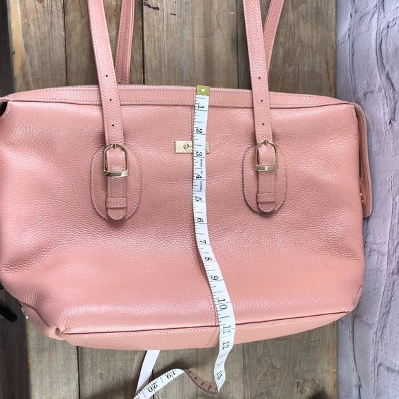 Onna Erlich convertible pink pebbled leather bag - Picture 14 of 16